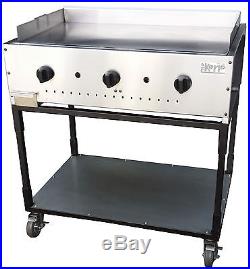New. Taco Cart. 36 Flat Top 3/8 thick Griddle Plate. Made in USA. Plancha