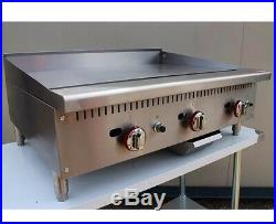 New commercial Gas Griddle 90cm wide with extra thick 15mm plate. 3 burner