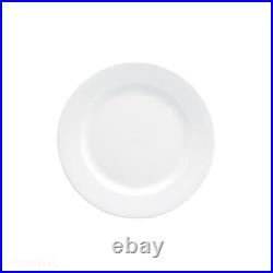 Oneida F8010000132 Buffalo Bright White Ware 8-1/8 Porcelain Plate 3 Doz