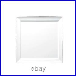 Oneida F8010000151S Buffalo Bright White 10¼ Porcelain Square Plate 1 Doz