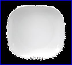 Oneida F9000000111S Buffalo Cream White Ware 5.5 Porcelain Square Plate 3 Doz