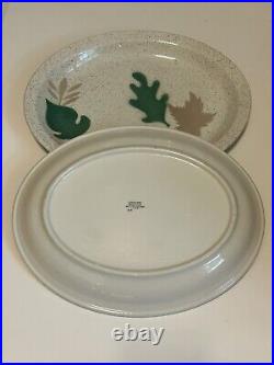 Oval Platter/Plate(s) 13Fall/Autumn Restaurant Ware Multicolor Airbrush Qty2