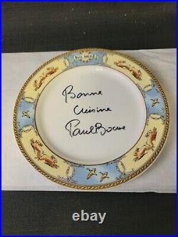 Paul Bocuse French Cooking Signed Restaurant Plate