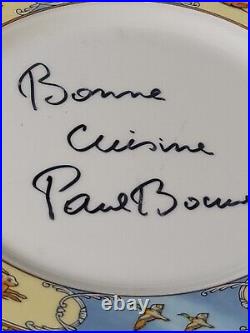 Paul Bocuse French Cooking Signed Restaurant Plate
