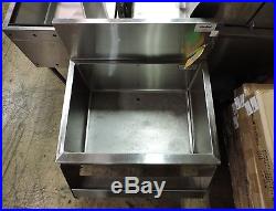 Perlick TS24CH8 Commercial Ice Bin with 8 Circuit Cold Plate and Speed Rail