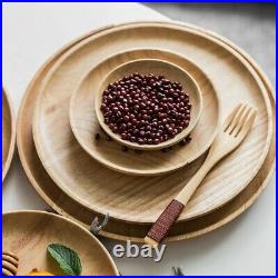 Plate Breakfast Tray Display Restaurant Supply Household Wooden Suitable