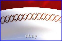 Pyrex Regency Brown S Scroll 12 1/4 Oval Plates Lot of 8 C1030