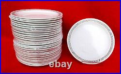 Pyrex Regency Brown S Scroll 7 1/2 Plates Restaurantware Lot of 29 C1024