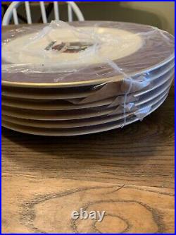 RARE Set Of 6 Never Used Vintage 1990 Opryland Hotel Restaurant Dinner Plates