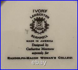 Randolph Macon Woman's College Moomaw Restaurant Ware Side Plate Lynchburg Va