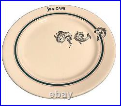Rare 1949 Wallace Restaurant China Sea Cave Plate