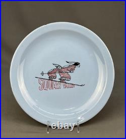 Rare Early SQUAW VALLEY SKI RESORT 9.5 Restaurant Dinner Plate Native American