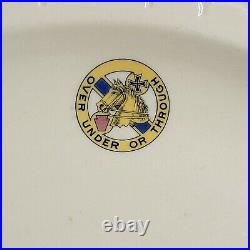 Rare Vintage WWII 104th Cavalry regiment restaurant ware mess hall plate