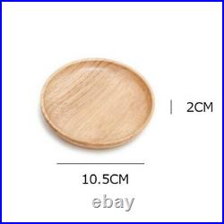 Restaurant Plate Supply Household Wooden Round Snack Breakfast Suitable
