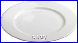 Revol French Classique White Porcelain 10.25 Inch Alaska Dinner Plate, Set of 6