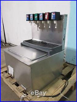 SERVEND COMMERCIAL DROP-IN INSERT 6 HEADS SODA DISPENSER withCOLD PLATE ICE BIN