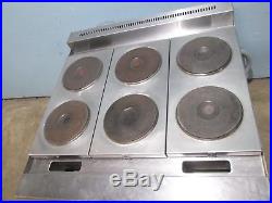 SOUTHBEND H. D. COMMERCIAL (NSF) 208V 3 ELECTRIC 6 HOT PLATES STOVE withOVEN
