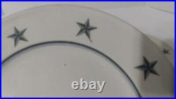 SS United States Lines Restaurant Ware Ship Mayer China Dessert Plate Gray Stars