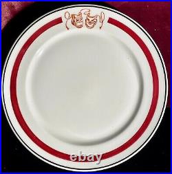 Sardi's Restaurant, NYC, Lot of 8 1930s Ashtrays & 10.5in 1942 Dinner Plate