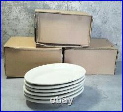 Set of 24 Ultima China Restaurant Oval Side Appetizer Serving Plates Off-White