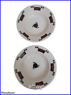 Set of 2 Ahwahnee Hotel Restaurant Ware Sterling China Soup Bowl Plate 9
