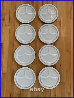 Set of 8 Shenango China RESTAURANT WARE Divided DINER Grill Plate 9 3/4 MCM