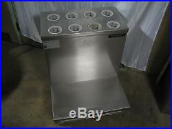 Shelleysteel Flatware Silverware Cart Tray Plate Catering Buffet Transport Dish