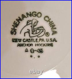 Shenango China Co. USA 10 Plate, Set of 10, Iris, Vintage Restaurant ware