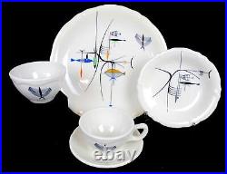 Shenango Restaurant Ware 5Pc Well Of The Sea Scarce 10 3/4 Place Setting 1957