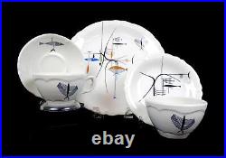 Shenango Restaurant Ware Well Of The Sea 5Pc Scarce 10 1/4 Place Setting 1957