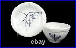 Shenango Restaurant Ware Well Of The Sea Scarce 5Pc 10 3/4 Place Setting 1957