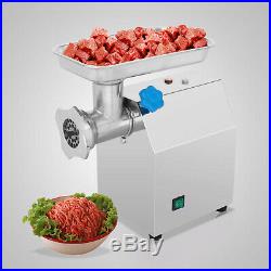 Stainless Commercial Meat Grinder 850W Mincer 270lbs/h with 2 Blades Plates