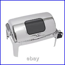 Stainless Steel Roll Top Chafing Dish Set 9.5QT Large Capacity Restaurants Use