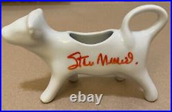 Stan Musial & Biggie's Restaurant Autographed Cow Creamer
