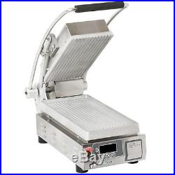 Star PGT7E Pro-Max 9.5 Panini Grill Grooved Aluminum Plate with Timer
