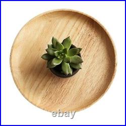 Supply Plate Wooden Round Food Restaurant Household Suitable Brand New