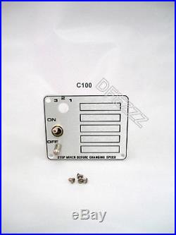 Switch & Timer Control Plate For Hobart Model D300t Mixer. 115 Volt