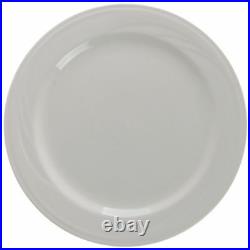 Syracuse Cascade Mid-Rim Warm White China Dinner Plate 9 3/4 Dia