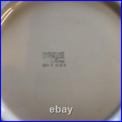 Syracuse China Plates Restaurant Ware 10.25 19-B 101 E 9c USA White Yellow Gold