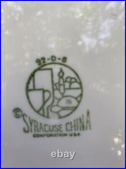 Syracuse China RESTAURANT-WARE Scalloped Edge Black Stripe Rim 10