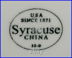 Syracuse Restaurant China Stars & Ice Cream Cone Pat 12 Chop Plates (eight)