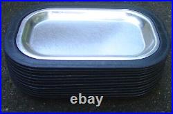 THERMO PLATE STEAK PLATE LOT OF 12 PLATES WITH INSERTS made in USA