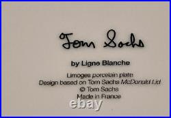 TOM SACHS'McDonald's Coffee Cup Lid' Collector's Plate 10.6 Limoges France NIB