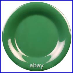 Thunder Group CR012GR 11-3/4 Diameter Green Wide Rim Melamine Plate 1 Doz