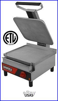 Uniworld S/S Electric Sandwich Grill 14x13 Plate ETL Approved USAS