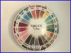 VTG 10 40's WALLACE CHINA Restaurant Ware Salesman Sample Plate Pie Color Wheel