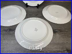 VTG Sterling China Restaurant Ware 11.75Dinner Plates Marble DesignSet Of 4