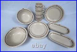 Vintage 50's Sterling Vitrified China Restaurant Ware Coffee Cups, Plates, Bowls