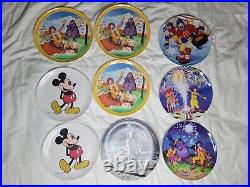 Vintage Collector Plates Lot of 9 McDonald's, Mickey Mouse, Moon Landing