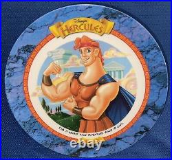Vintage McDonald's Disney Hercules Plates Complete Set 6 + Bonus Sticker & Book